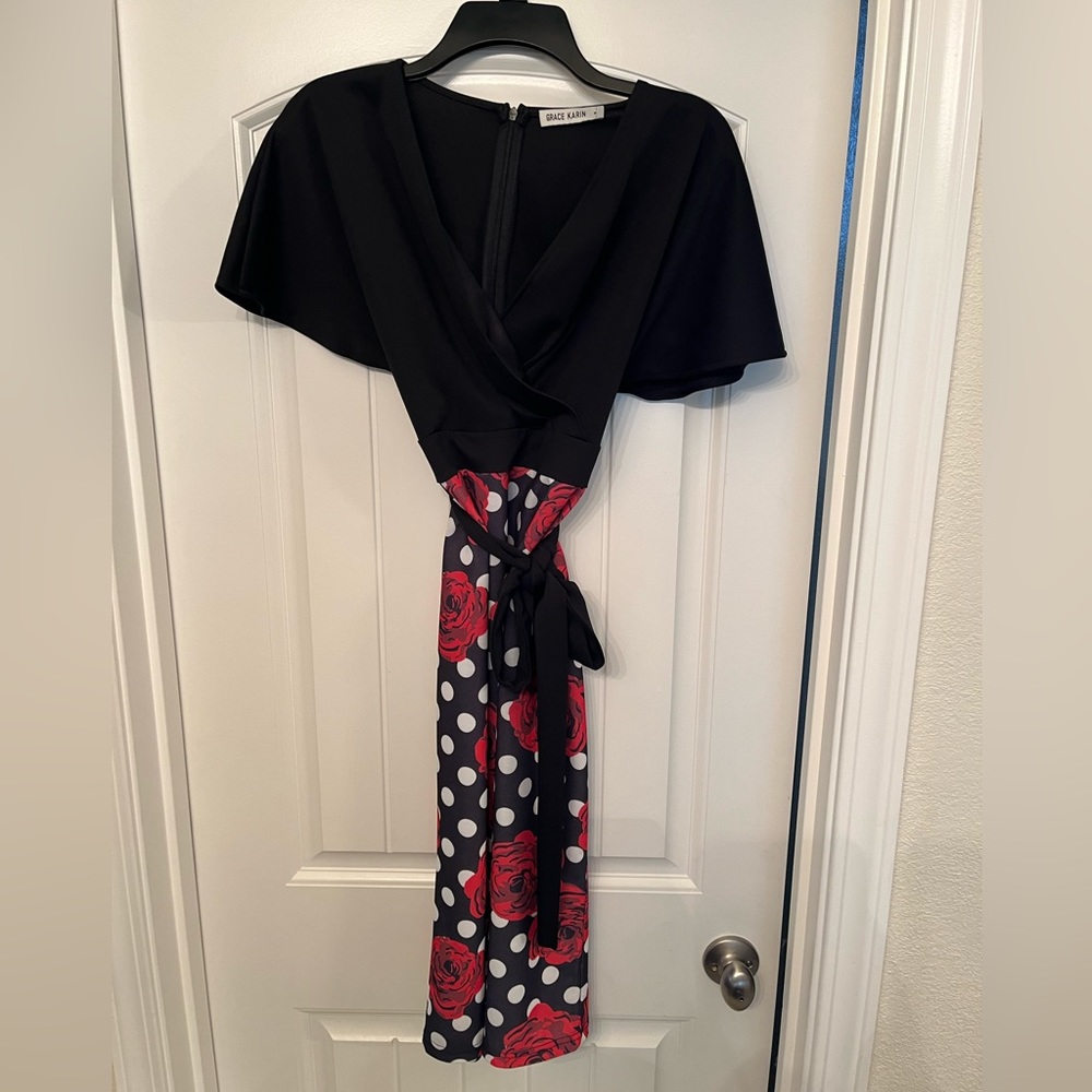 Vintage, Pin-Up, Wrap Dress